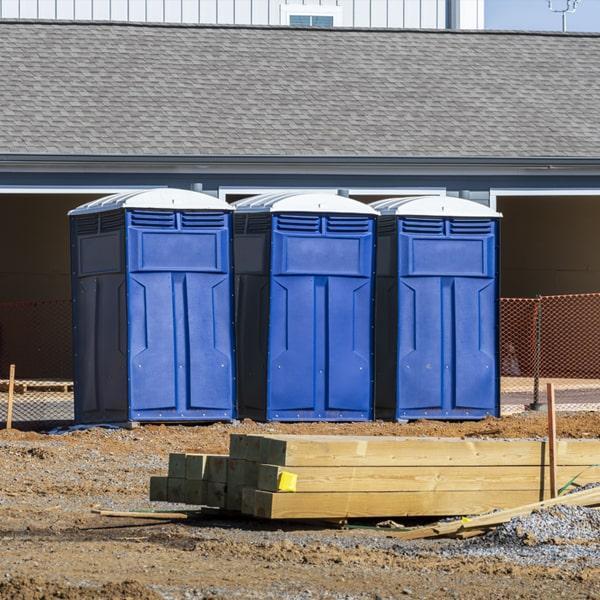 Heavy-duty construction site porta potty in Conyers, Georgia